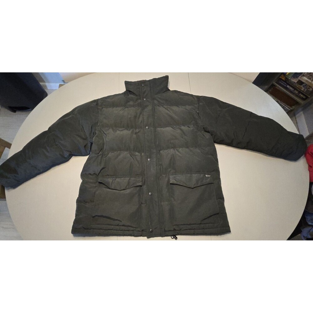 Woolrich Mens Arctic Parka Dark Pine Large XL Goose Down THICK WARM Collared